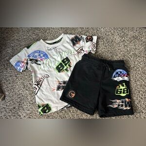 Hot Wheels Graphic Tee and Shorts Set